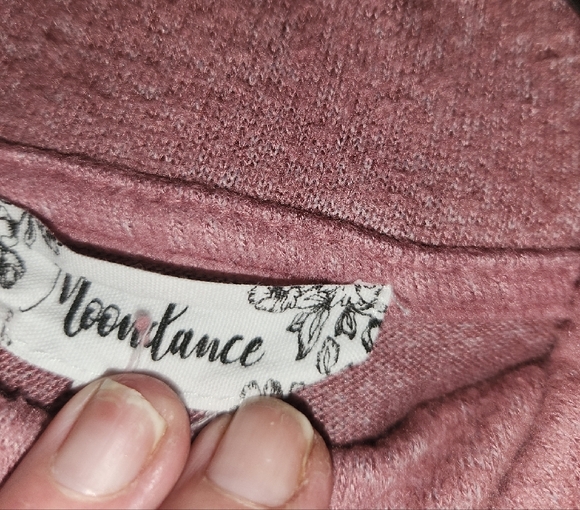 Women's Mauve Loose Cowl Neck - Picture 3 of 5